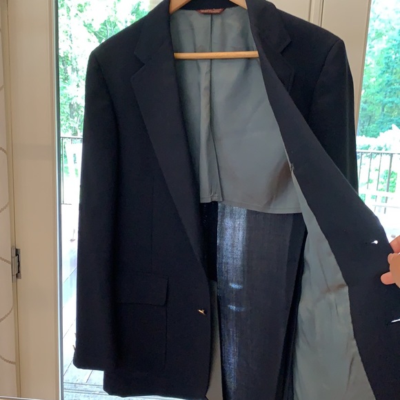 VINTAGE EUC Cricketeer Season Skipper Blazer, Navy Blue with Gold Buttons - Picture 3 of 7